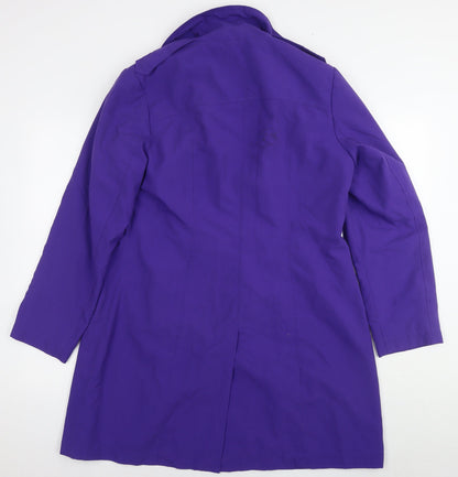 Womens UK Size 16 Marks and Spencer Purple Overcoat