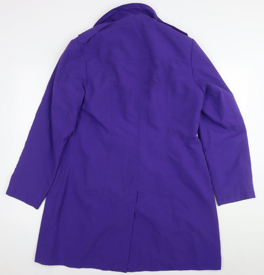 Womens UK Size 16 Marks and Spencer Purple Overcoat
