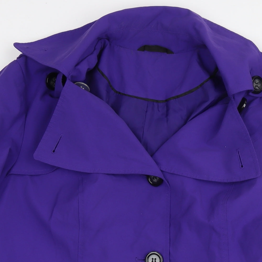 Womens UK Size 16 Marks and Spencer Purple Overcoat