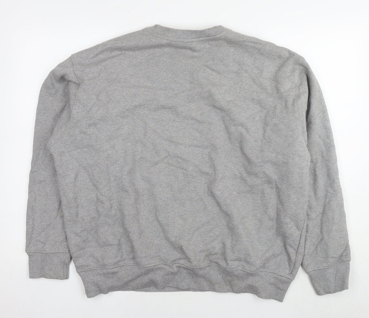 Zara Womens Grey Cotton Pullover Sweatshirt Size M Pullover