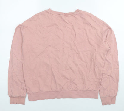 Womens UK Size S Divided by H&M Pink Full Zip Hoodie