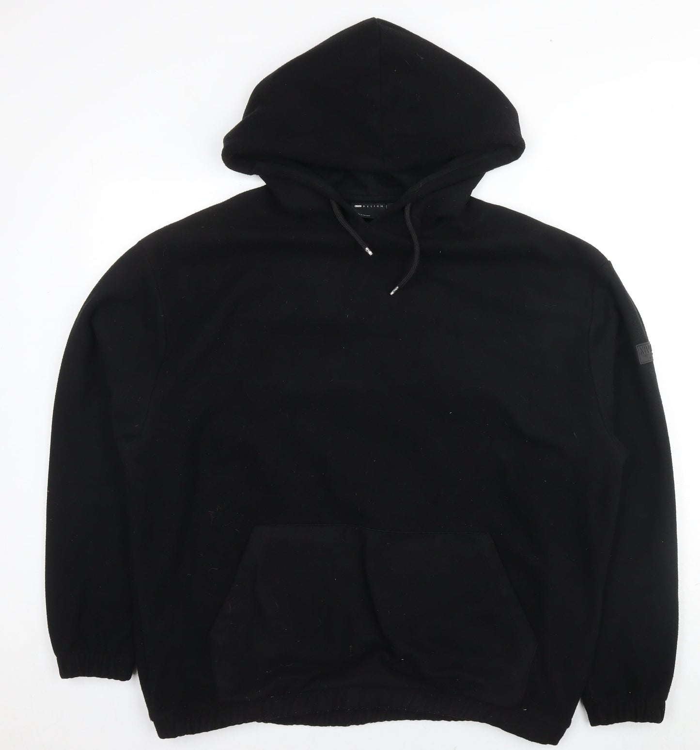 Mens UK Size L ASOS Black Pullover Hoodie