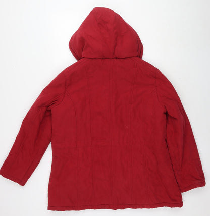 Womens UK Size 20 Finesse Red Parka Coat
