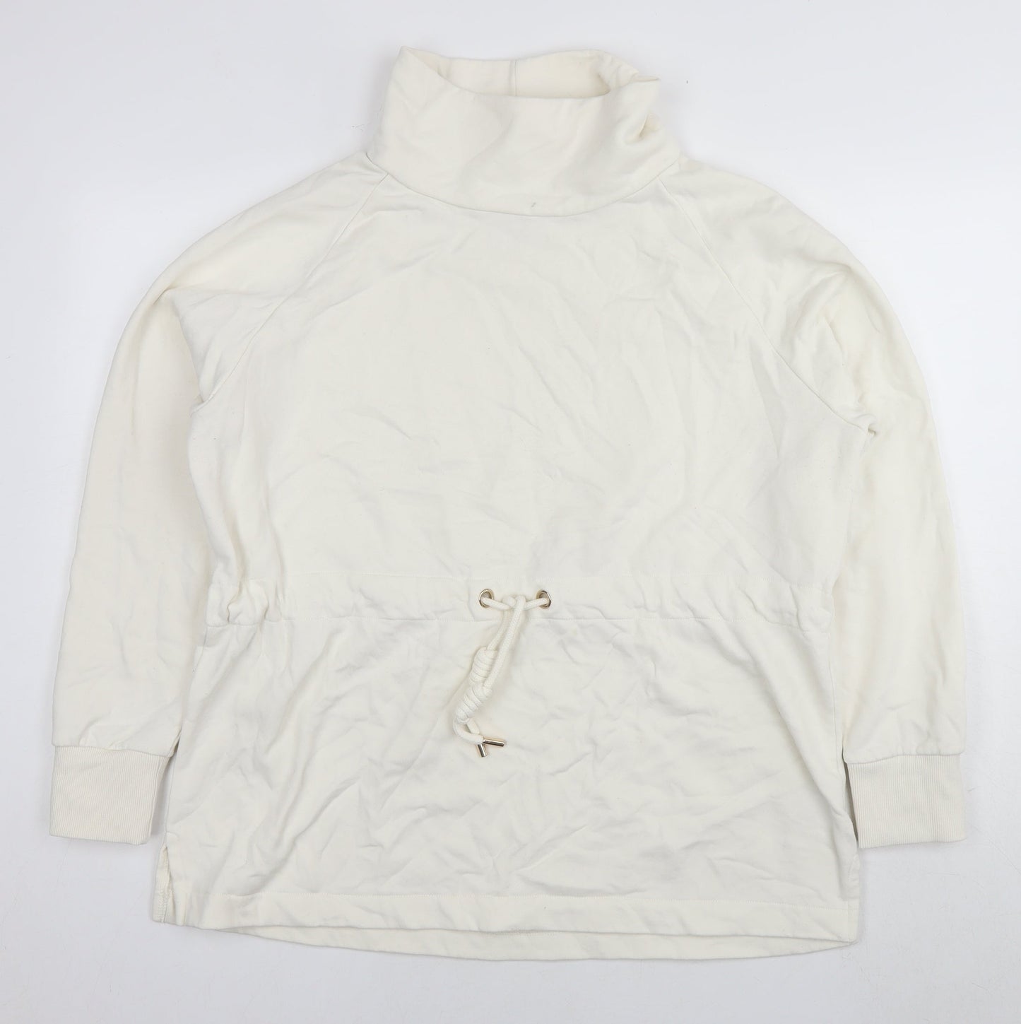 Womens UK Size L NEXT White Pullover Sweatshirt