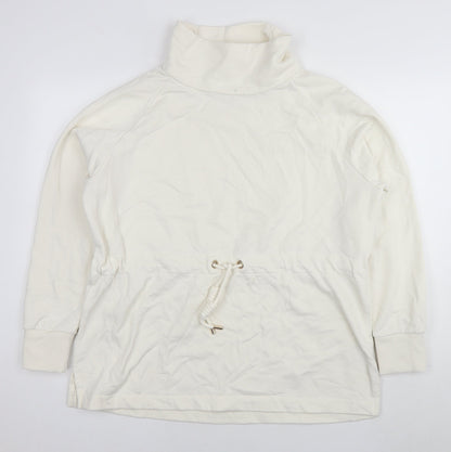 Womens UK Size L NEXT White Pullover Sweatshirt