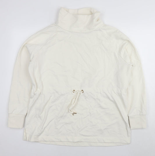 Womens UK Size L NEXT White Pullover Sweatshirt