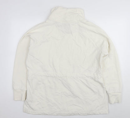 Womens UK Size L NEXT White Pullover Sweatshirt