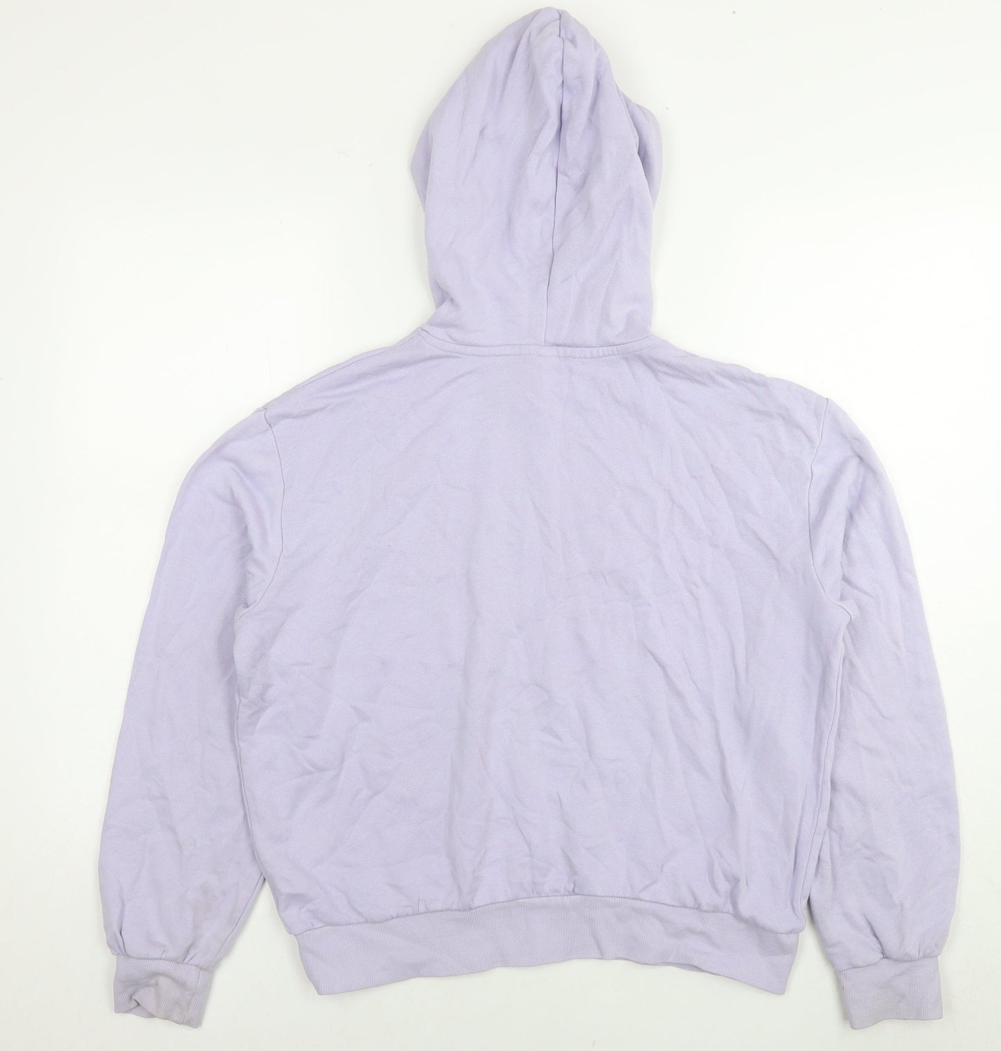 H&M Womens Purple Cotton Pullover Hoodie Size S Pullover