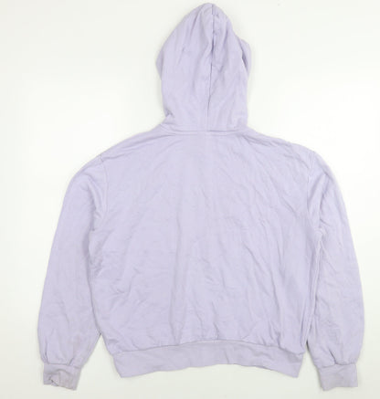 H&M Womens Purple Cotton Pullover Hoodie Size S Pullover