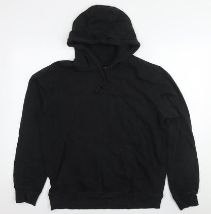 Mens UK Size M Brave Soul Black Pullover Hoodie