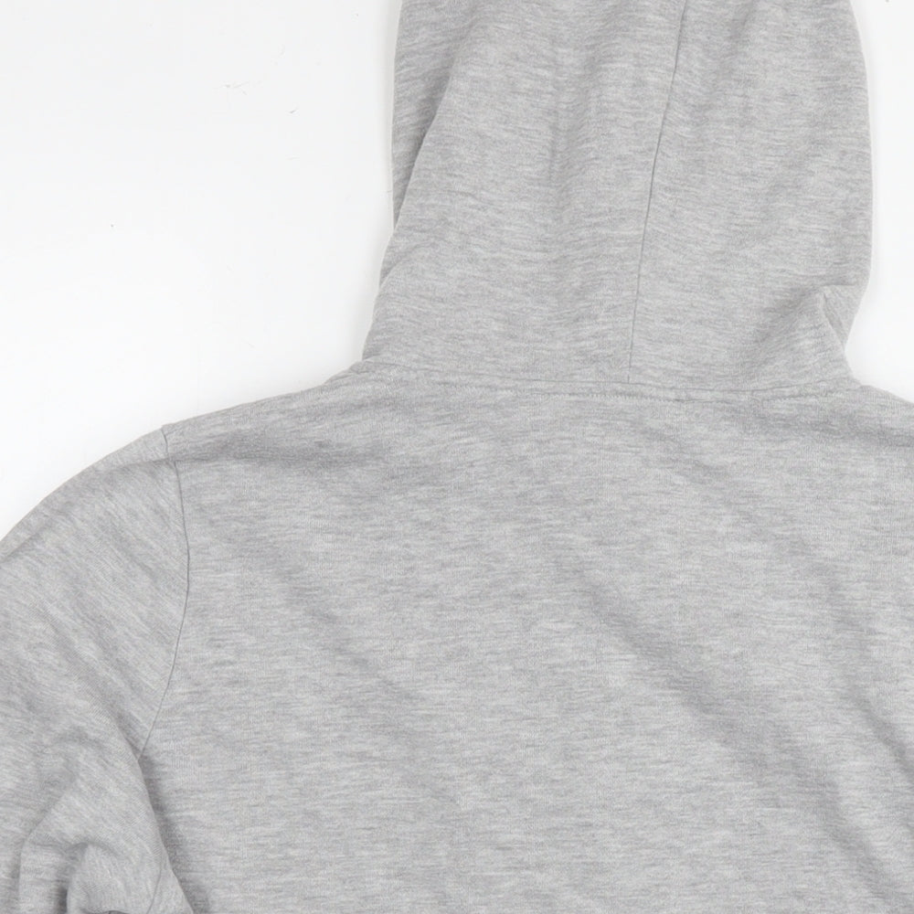 South Womens Grey Cotton Full Zip Hoodie Size 18 Zip