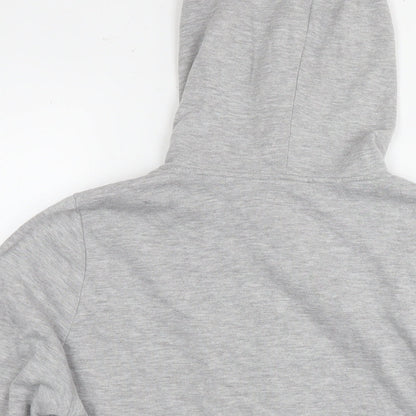 South Womens Grey Cotton Full Zip Hoodie Size 18 Zip