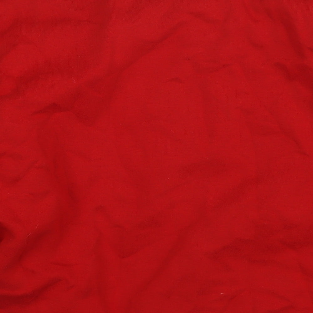 H&M Womens Red Cotton Pullover Sweatshirt Size XL Pullover