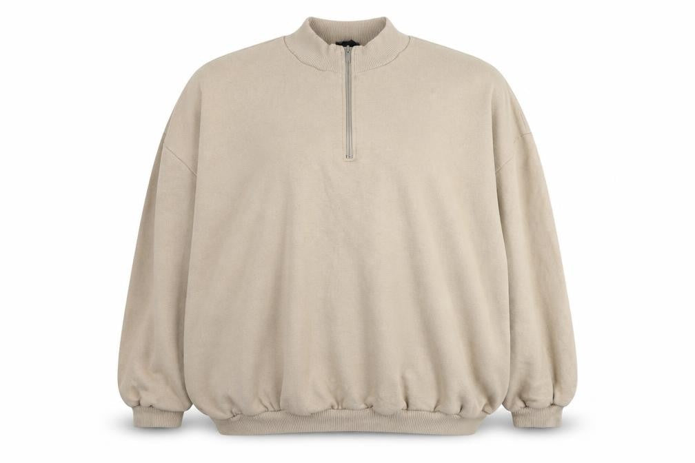 Womens UK Size M Boohoo Beige Pullover Sweatshirt