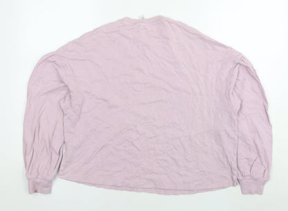 & Other Stories Womens Pink Cotton Pullover Sweatshirt Size XS Pullover