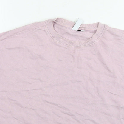 & Other Stories Womens Pink Cotton Pullover Sweatshirt Size XS Pullover