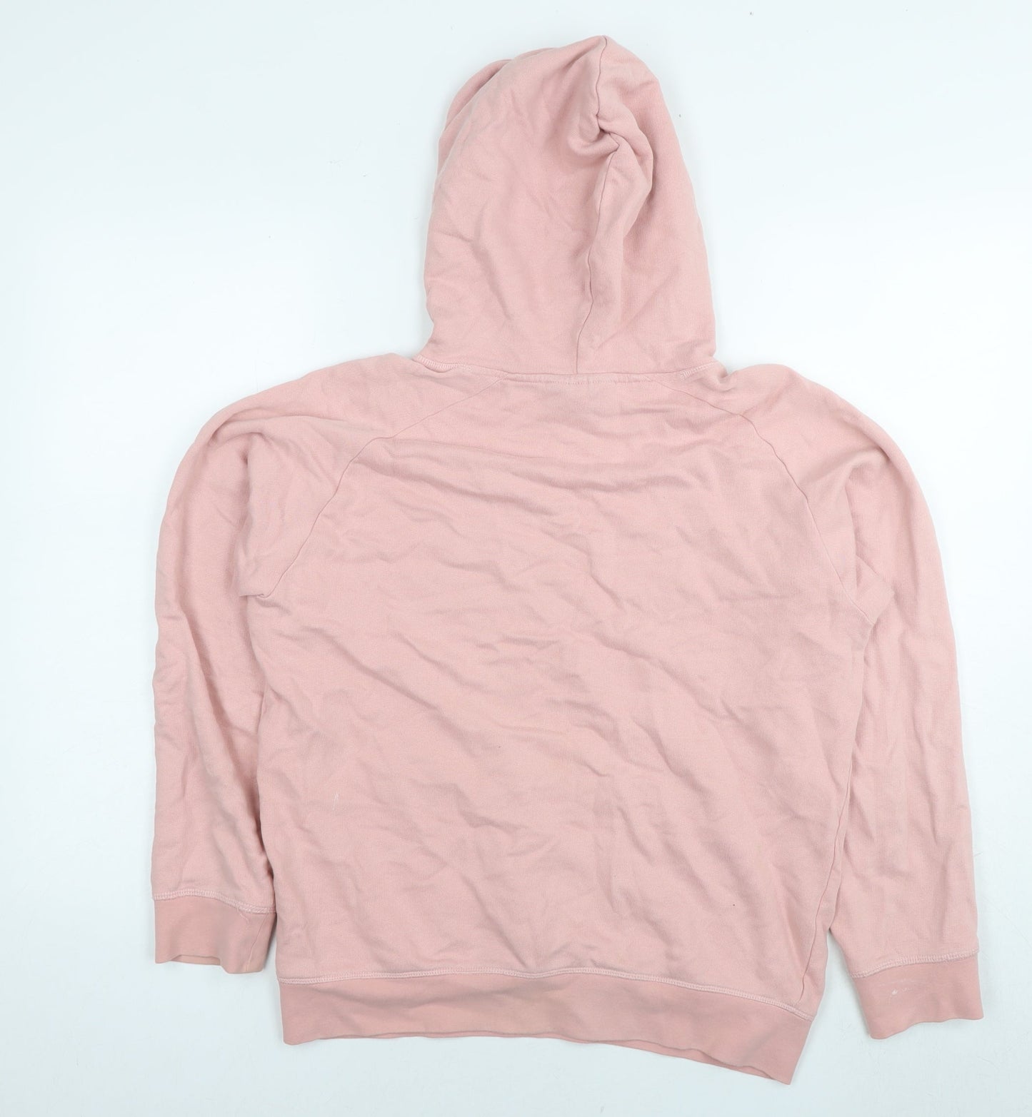 H&M Womens Pink Cotton Pullover Hoodie Size S Pullover