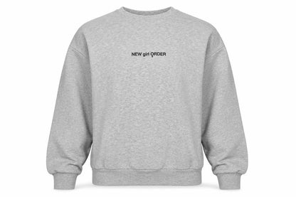 New Girl Order Womens Grey Polyester Pullover Sweatshirt Size 8 Pullover - Tunic Logo