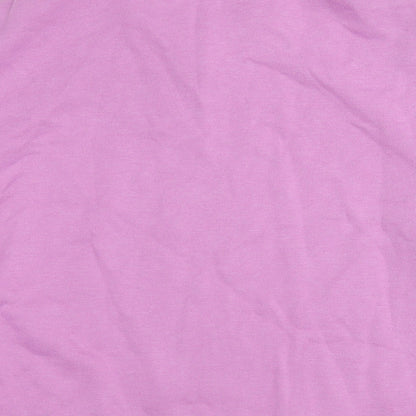 Bonmarché Womens Pink Cotton Full Zip Sweatshirt Size 20 Zip