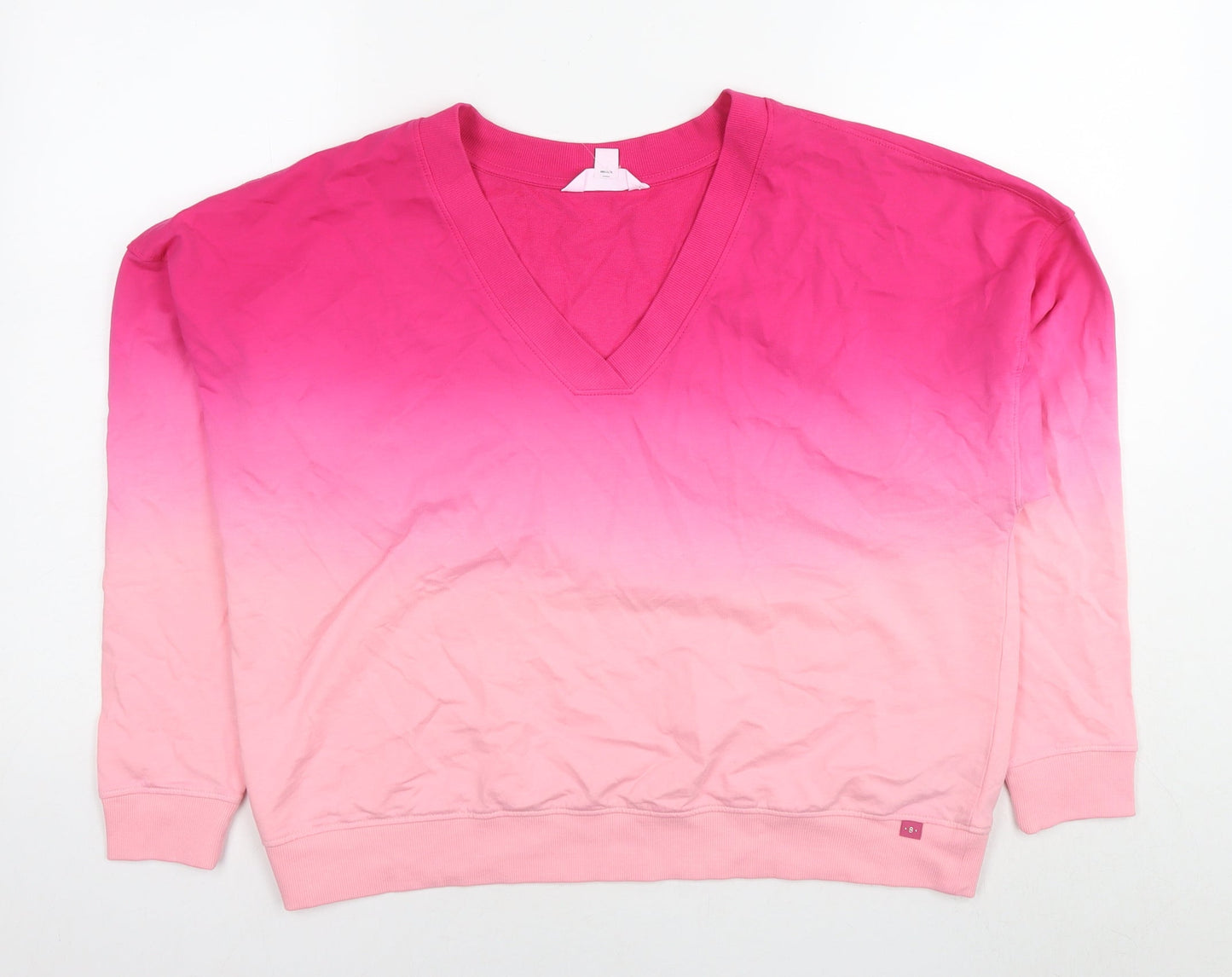 Botique Womens Pink Cotton Pullover Sweatshirt Size XS Pullover
