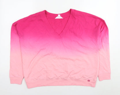Botique Womens Pink Cotton Pullover Sweatshirt Size XS Pullover