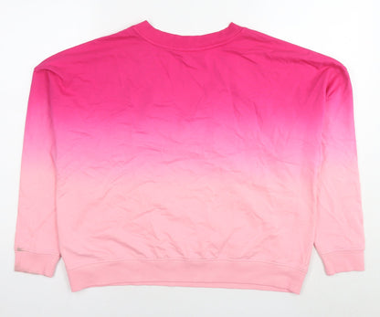 Botique Womens Pink Cotton Pullover Sweatshirt Size XS Pullover