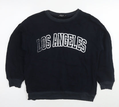 Civico 51 Womens Blue Cotton Pullover Sweatshirt Size M Pullover - Los Angeles