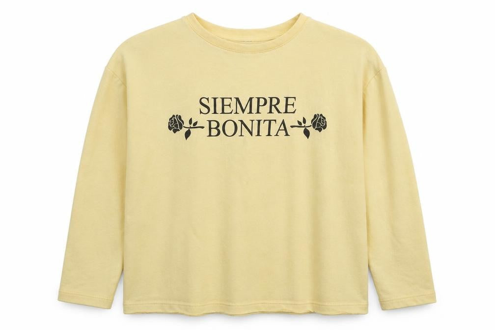 Womens UK Size M Pull&Bear Yellow Pullover Sweatshirt
