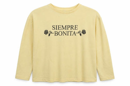 Womens UK Size M Pull&Bear Yellow Pullover Sweatshirt