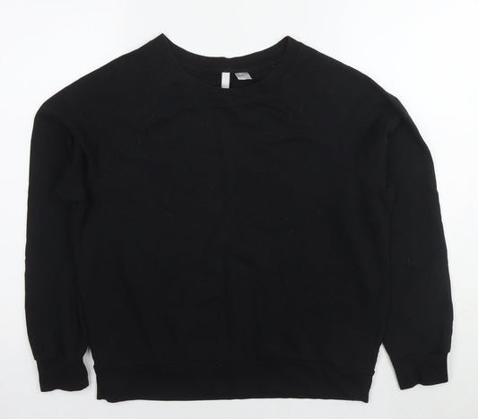 Womens UK Size M Divided by H&M Black Pullover Sweatshirt