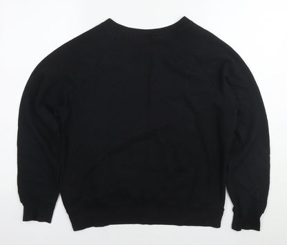Womens UK Size M Divided by H&M Black Pullover Sweatshirt