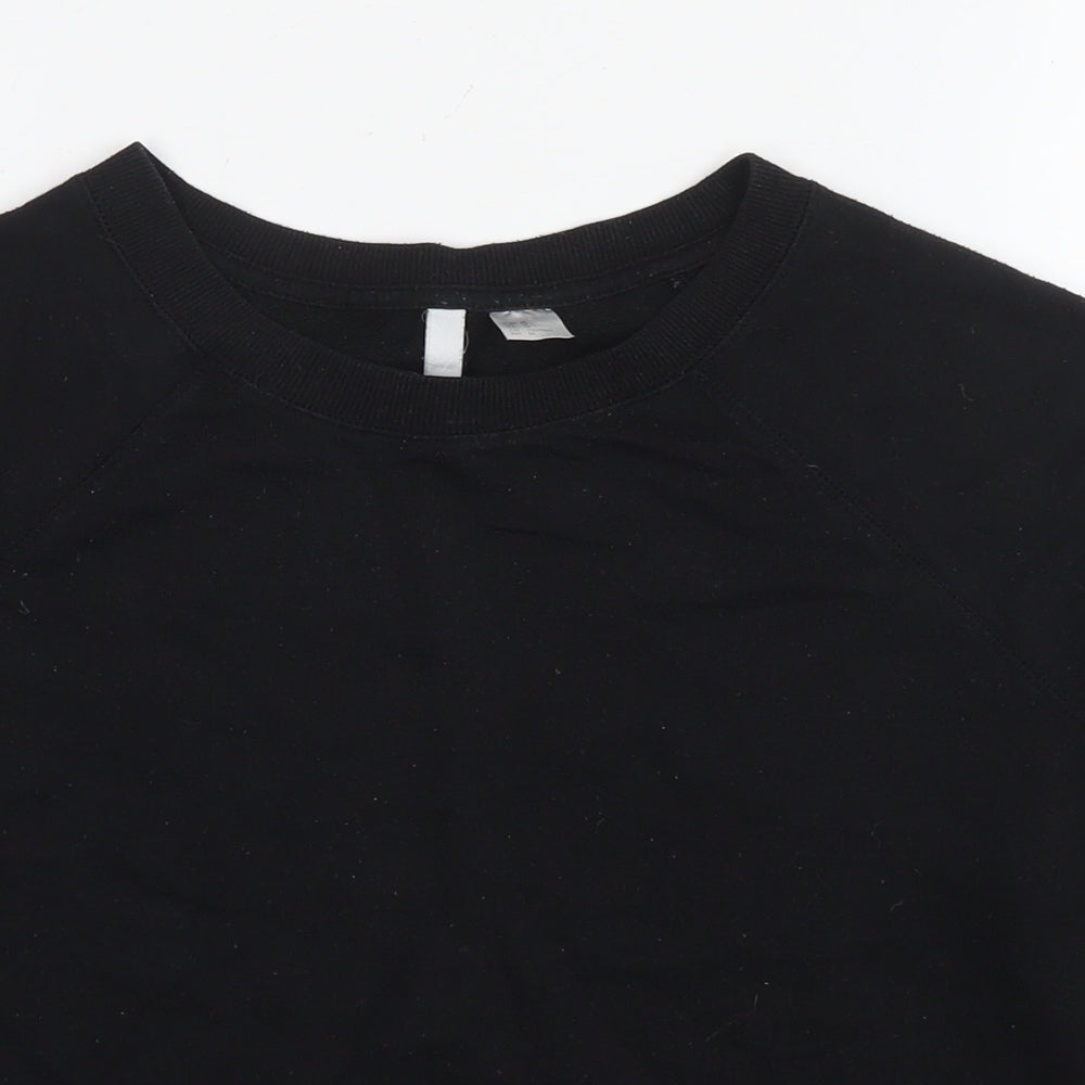 Womens UK Size M Divided by H&M Black Pullover Sweatshirt
