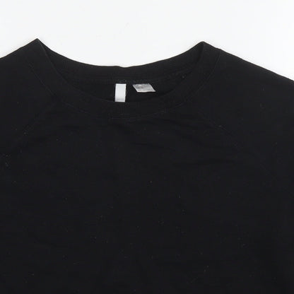 Womens UK Size M Divided by H&M Black Pullover Sweatshirt
