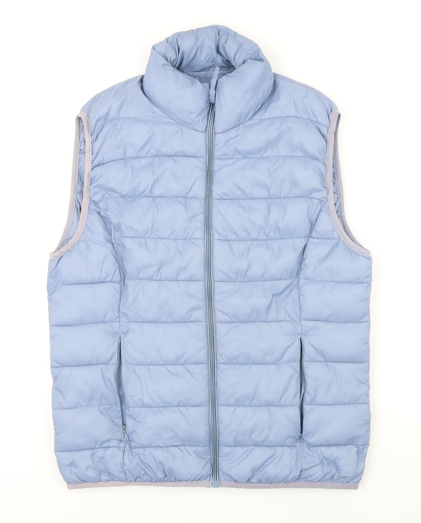 b.young Womens Blue Gilet Waistcoat Size M Zip