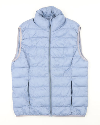 b.young Womens Blue Gilet Waistcoat Size M Zip