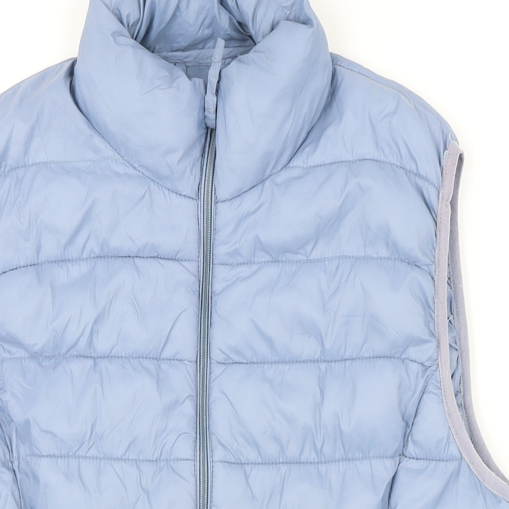 b.young Womens Blue Gilet Waistcoat Size M Zip