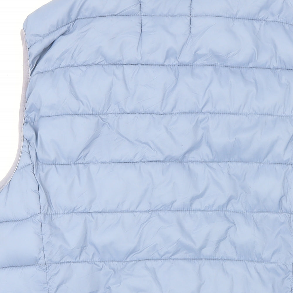 b.young Womens Blue Gilet Waistcoat Size M Zip