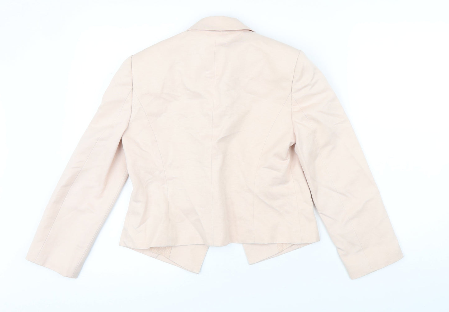 Fenn Wright Manson Womens Pink Herringbone Jacket Blazer Size 8