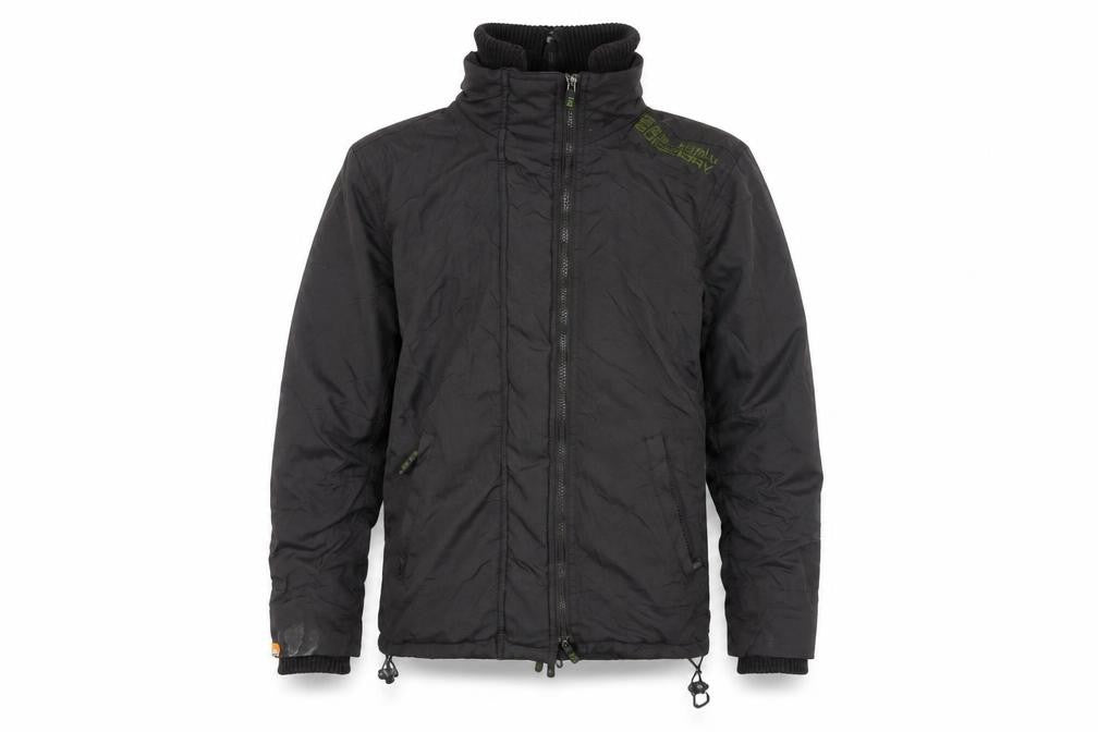 Superdry Mens Black Bomber Jacket Jacket Size S Zip