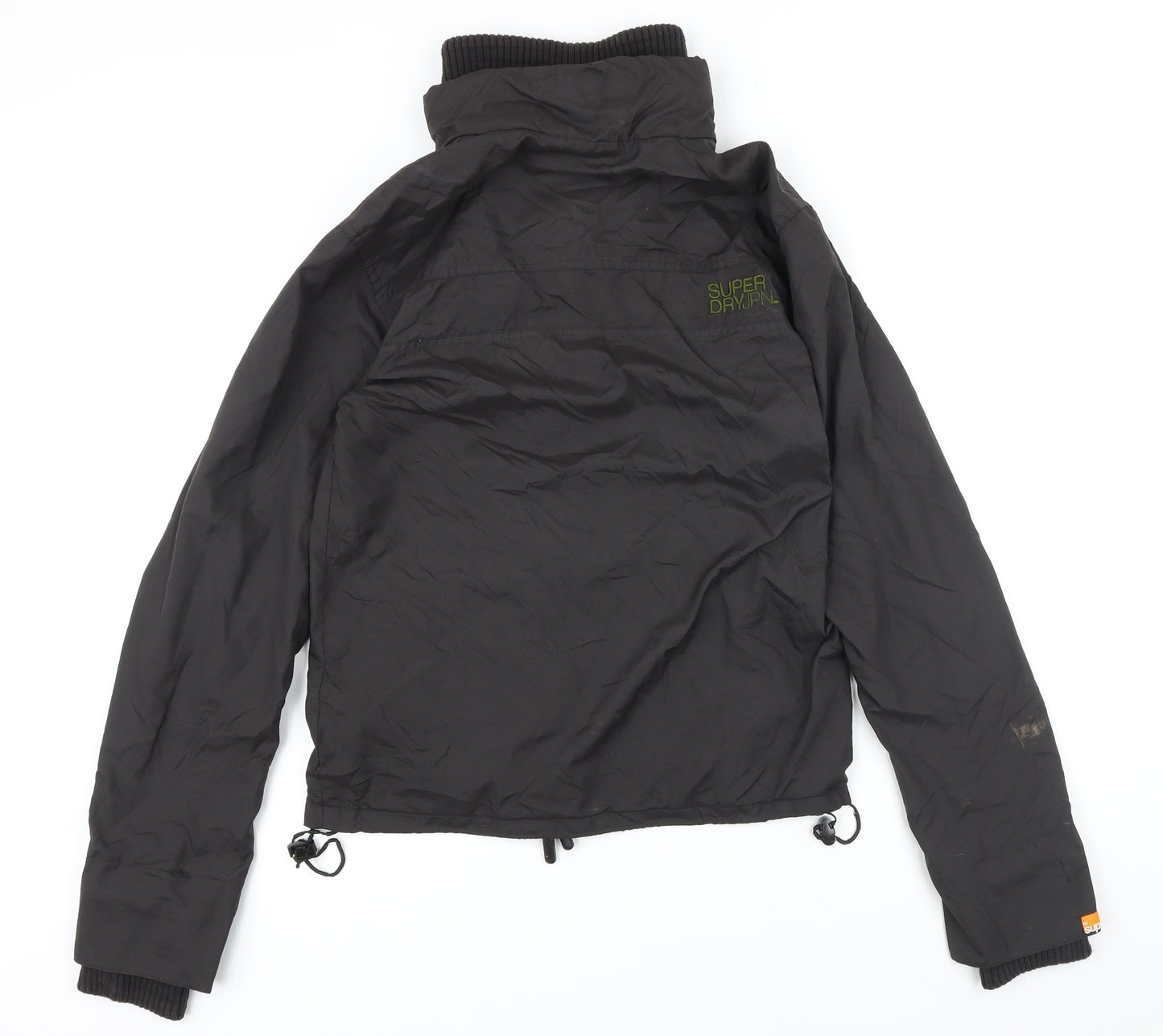 Mens UK Size S Super Dry Black Bomber Jacket