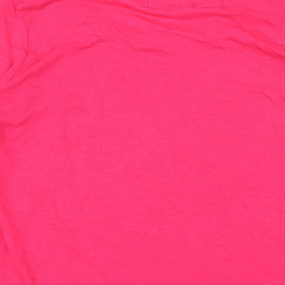 Womens UK Size 16 Rocha John Rocha Pink Basic T-Shirt