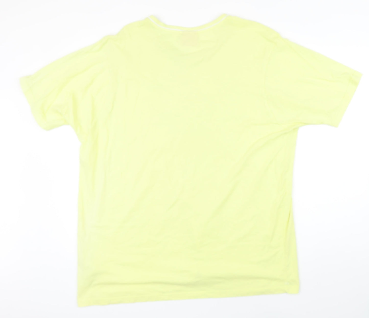 Womens UK Size 2XL Slazenger Yellow Basic T-Shirt