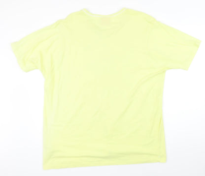 Womens UK Size 2XL Slazenger Yellow Basic T-Shirt