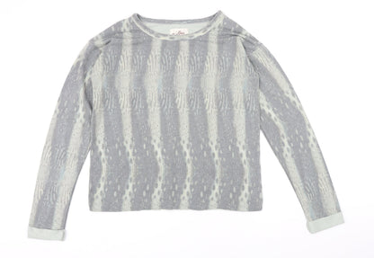 A Postcard From Brighton Womens Multicoloured Animal Print Polyester Basic T-Shirt Size M Boat Neck