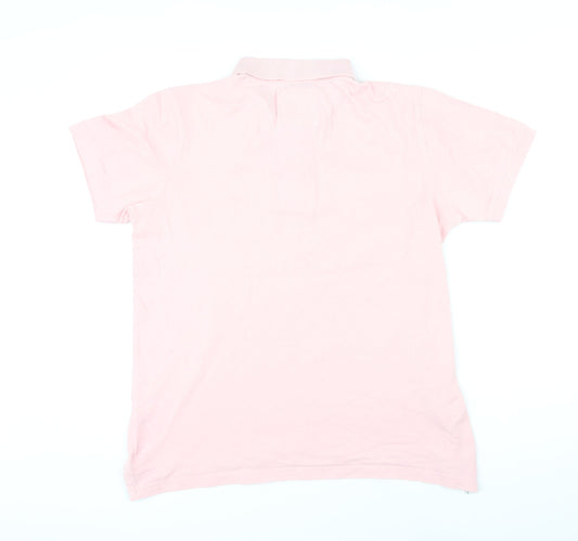 Crew Clothing Womens Orange 100% Cotton Basic Polo Size L Collared