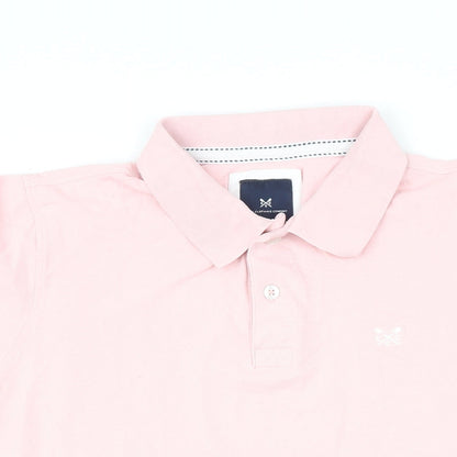 Womens UK Size L Crew Clothing Orange Basic Polo