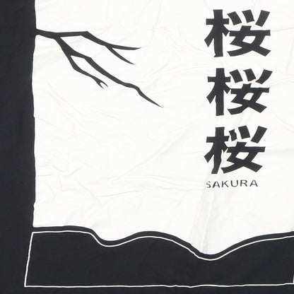 ONLY & SONS Mens Black Cotton Blend T-Shirt Size M Round Neck