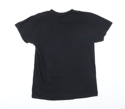 Comfort Colors Womens Black 100% Cotton Basic T-Shirt Size S Round Neck - TRAMP Sharon Van Ettan