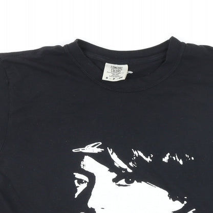Comfort Colors Womens Black 100% Cotton Basic T-Shirt Size S Round Neck - TRAMP Sharon Van Ettan