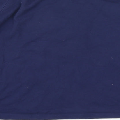Disney Womens Blue Solid Cotton Top Pyjama Top Size 10 - Dumbo